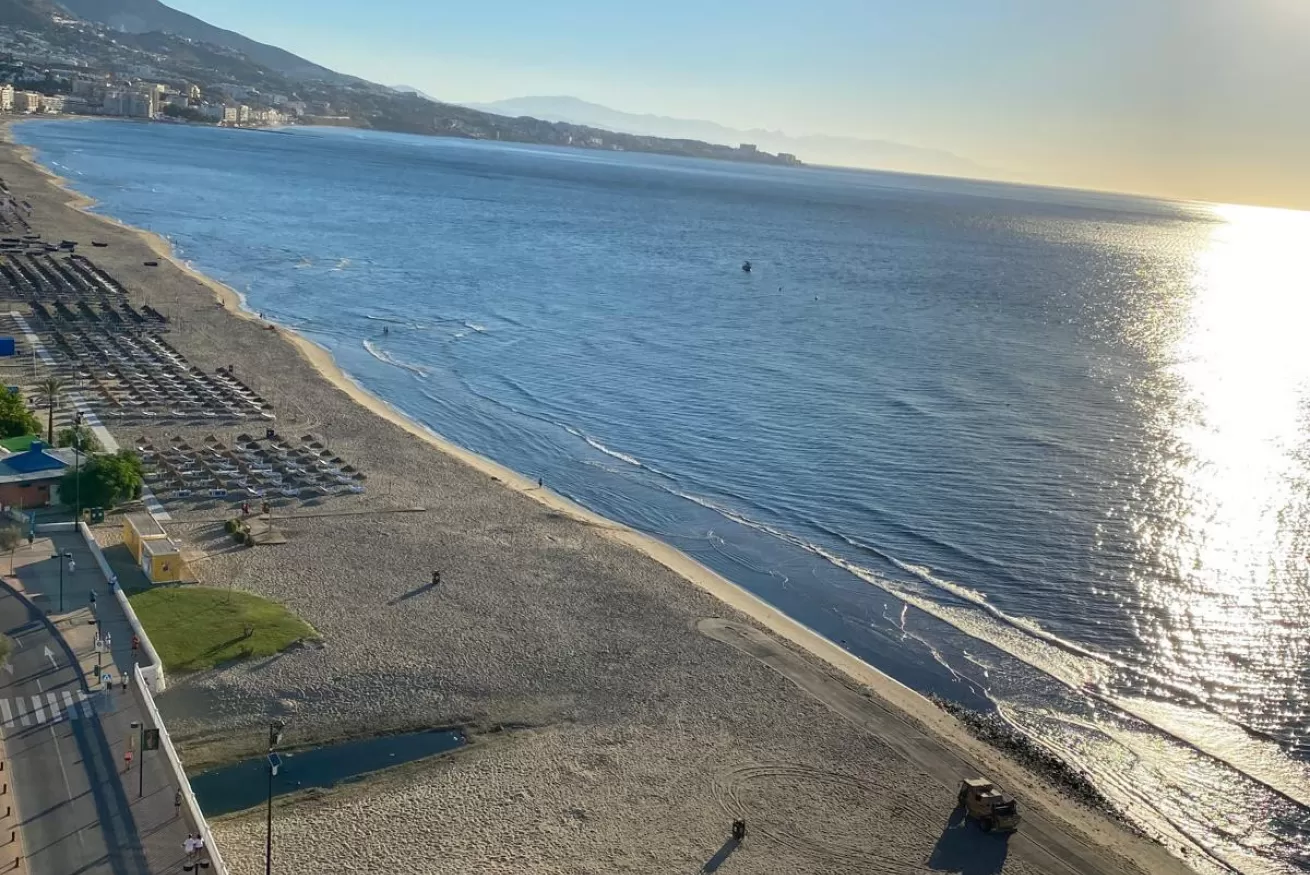 Playa de Fuengirola al atardecer