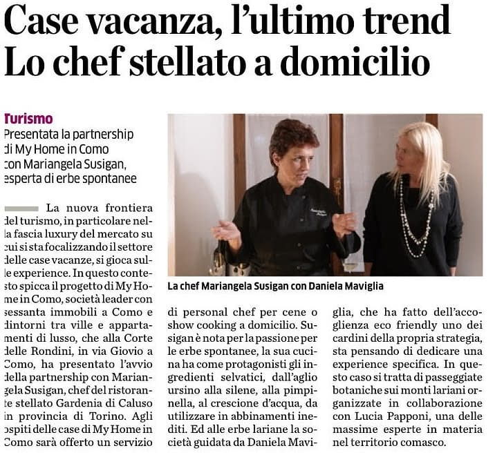 My Home in Como Article