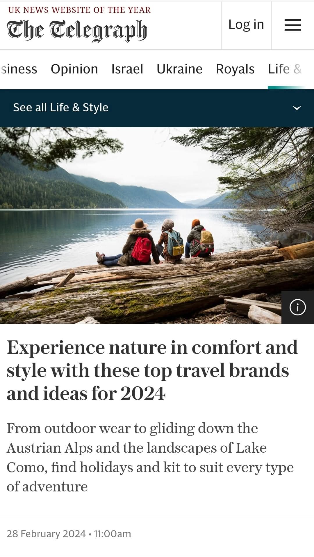 My Home in Como Article