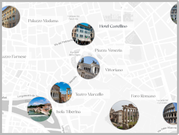 hotel castellino mappa