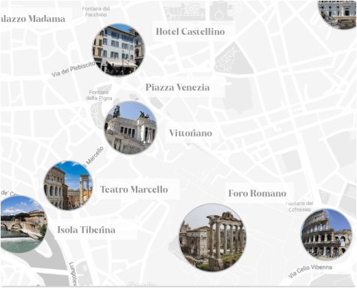 hotel castellino mappa